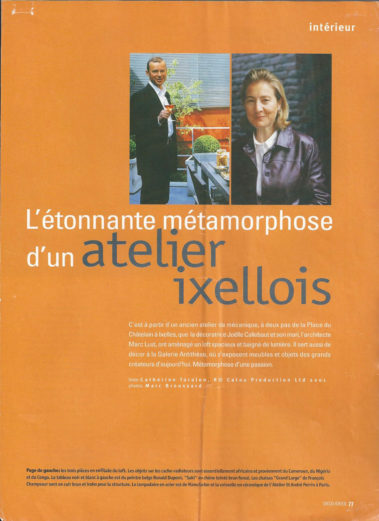 publication presse Jöelle Callebaut